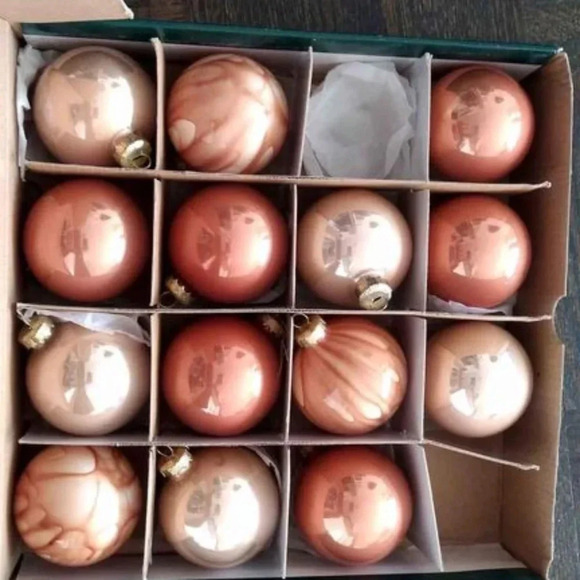 Vintage Holiday Collection  des fêtes Hand decorated Glass - Picture 3 of 3